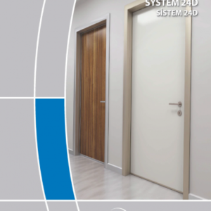 24D серія для міжкімнатних дверей - дверний профіль з алюмінію